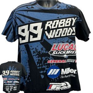 Robby Woods T Shirt Mens L Large Off Road Racing 4x4 Trucks Motorsports Black